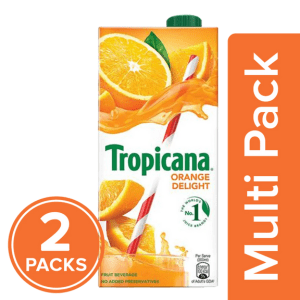 Tropicana Fruit Juice – Orange Delight, 2×1 L Multipack