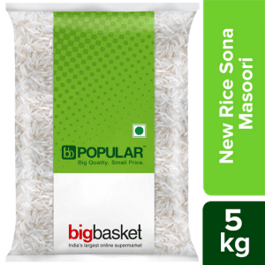 BB Popular New Rice/Akki – Sona Masoori, 5 kg